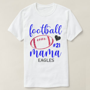 RD Personalized Football Mom Shirt, High School T-Shirt