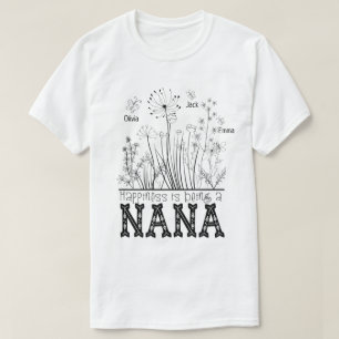 RD Personalized Grandma Wild With Grandkids Names  T-Shirt