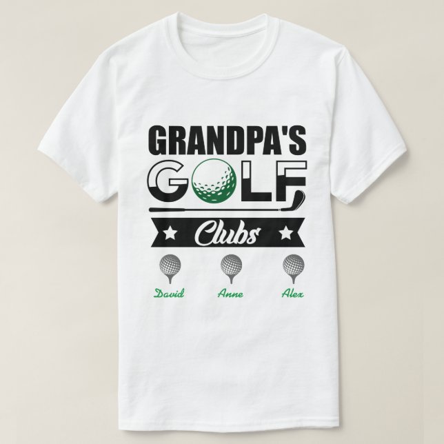 RD Personalized Grandpa’s Golf Club T-Shirt (Design Front)