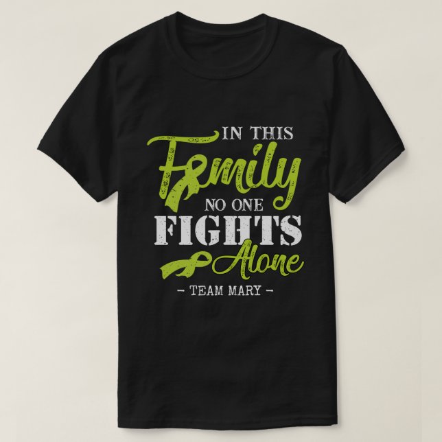 RD Personalized Lymphoma Cancer Awareness T-Shirt (Design Front)