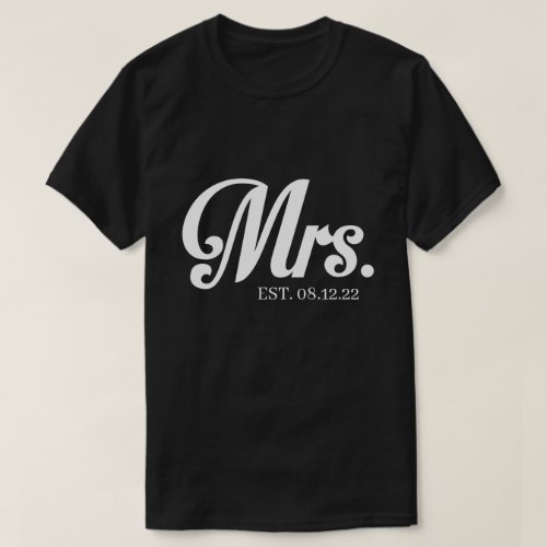 RD Personalized Mr and Mrs Shirt Just Married  T_ T_Shirt