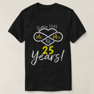 RD Personalized Mr Mrs Infinite Love Married T-Shirt