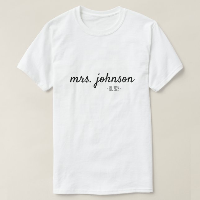 RD Personalized Mrs Shirt, Future Mrs Shirt (Design Front)