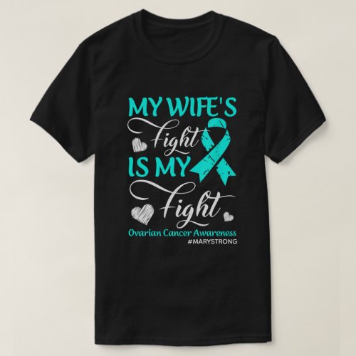 RD Personalized Ovarian Cancer Shirt Cancer Fight T_Shirt