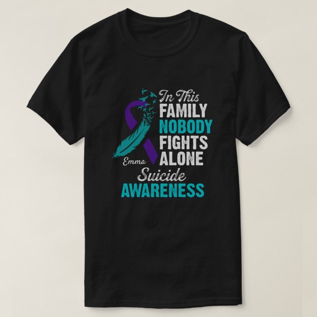 Rd Personalized Suicide Awareness Shirt (Design Front)