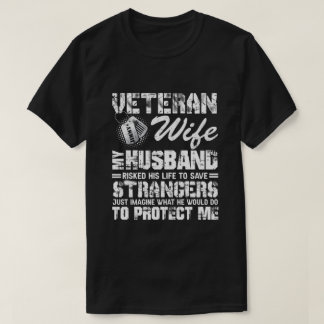 RD Personalized Veteran Wife, Army Husband Soldier T-Shirt