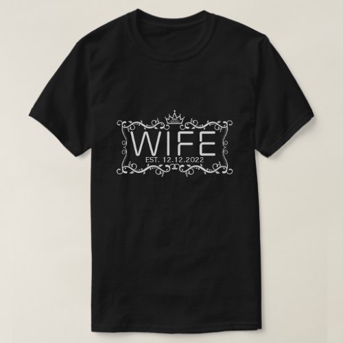 RD Personalized Wife and Hubs Shirt Bride  T_Shirt