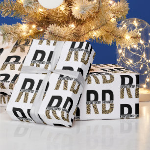RD Registered Dietitian Cheetah Print RD Gift Wrapping Paper