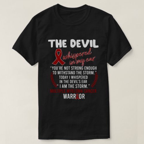 RD The Devil_ Multiple Myeloma Cancer Awareness Su T_Shirt