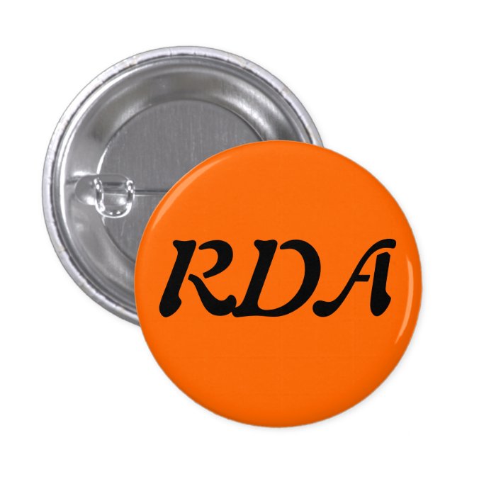 RDA Forum Pinback Button