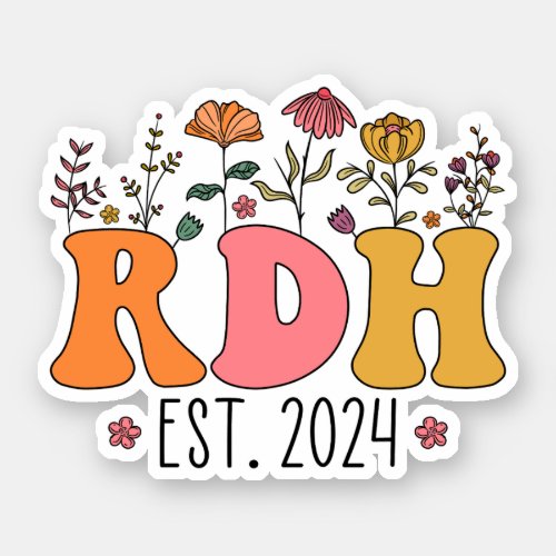 RDH Dental Hygiene Dental Student RDH Graduation Sticker