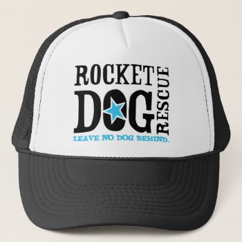 Rdr Logo (blk/blue) Trucker Hat by RocketDogRescue at Zazzle
