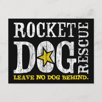 Rdr Logo Postcard by RocketDogRescue at Zazzle