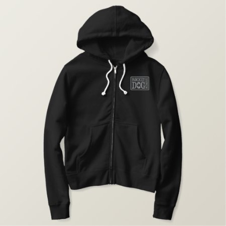 Rdr Logo & Slogan (blk/gry) Embroidered Hoodie