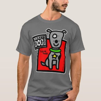 Rdr - Todd Parr (gray Dog) T-shirt by RocketDogRescue at Zazzle