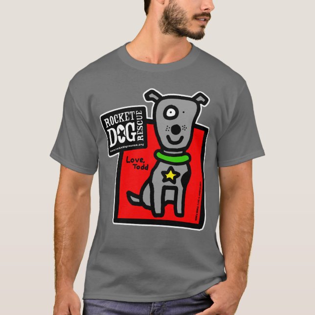 RDR - Todd Parr (gray dog) T-Shirt (Front)