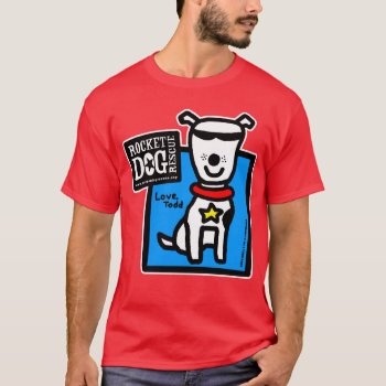 Rdr - Todd Parr (white Dog) T-shirt by RocketDogRescue at Zazzle