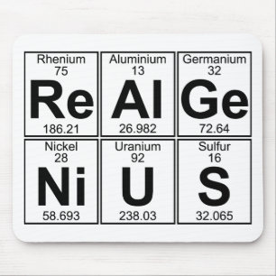 Re-Al-Ge-Ni-U-S (real genius) - Full Mouse Pad