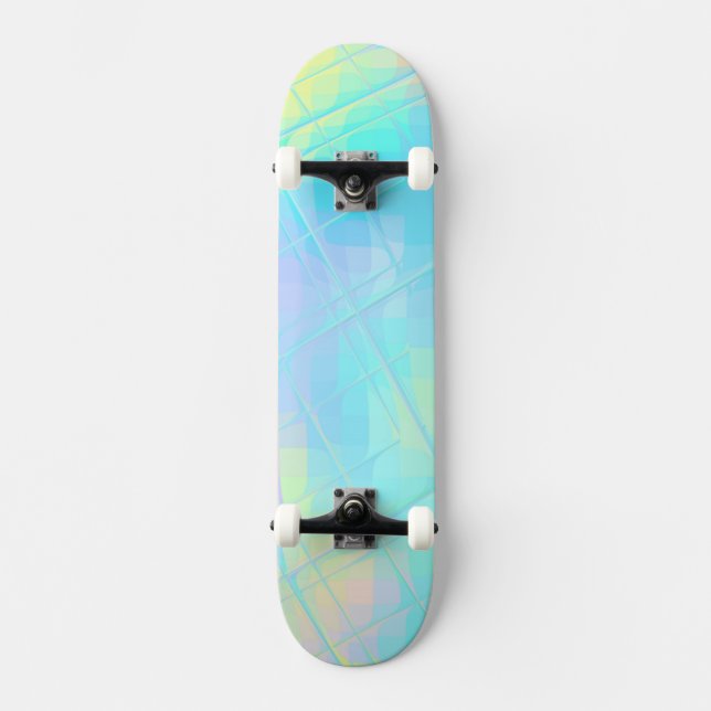 Re-Created Mirrored SQ Skateboard Deck (Front)