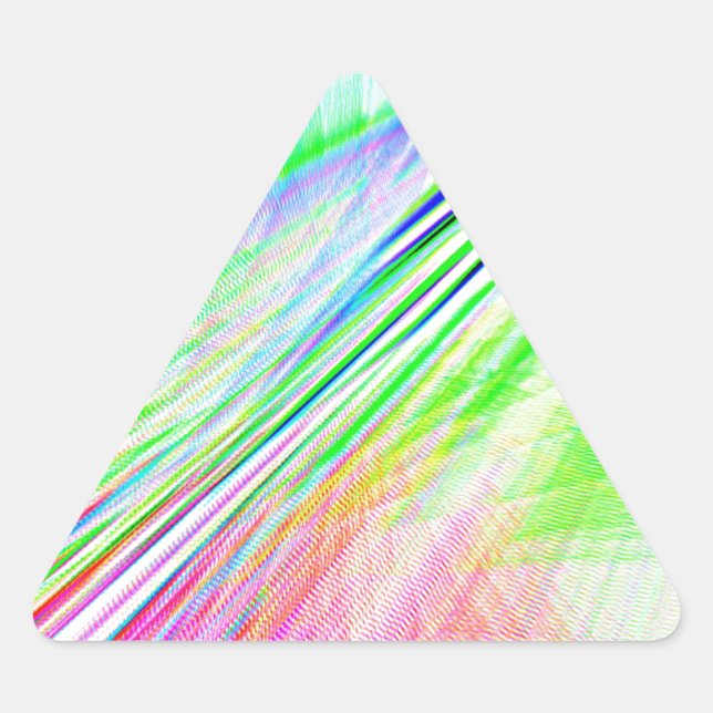 Re-Created Supernova by Robert S. Lee Triangle Sticker (Front)