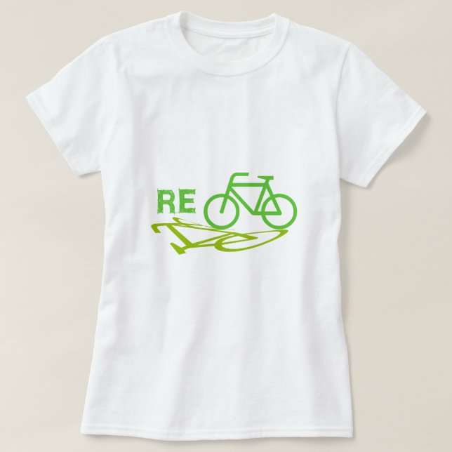 Re-Cycle Bike design T-Shirt (Design Front)