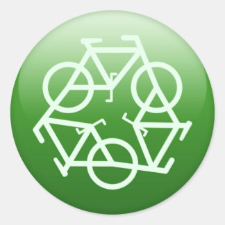 Re-Cycle Classic Round Sticker