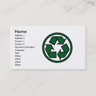 RE-cyclegreen Business Card
