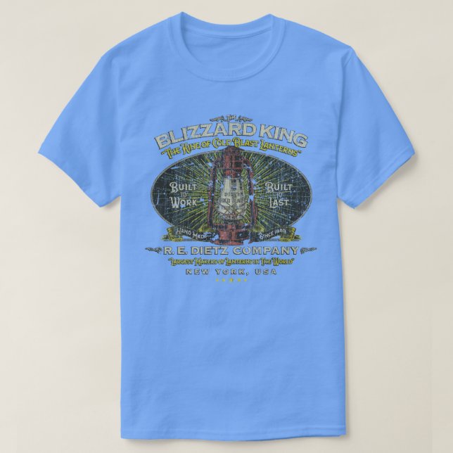 RE Dietz Company Blizzard Lantern Vintage T-Shirt (Design Front)