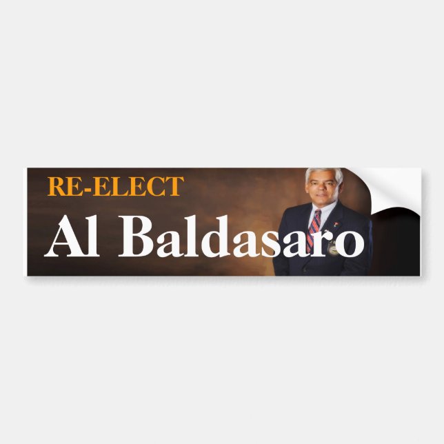 Re-Elect Al Baldasaro Bumper Sticker (Front)
