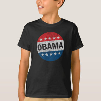Re-Elect Barack Obama 2012 Vintage Button Shirt