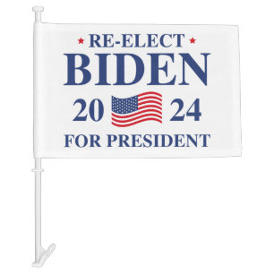 Re-Elect Biden 2024 Car Flag