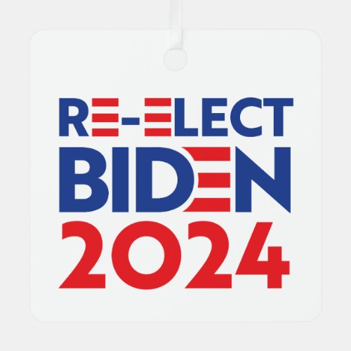 Re_Elect Biden 2024 Metal Ornament