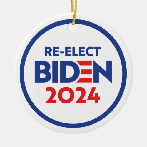 Re_Elect Biden Ceramic Ornament