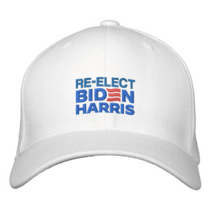 RE-ELECT BIDEN HARRIS 2024 EMBROIDERED BASEBALL CAP