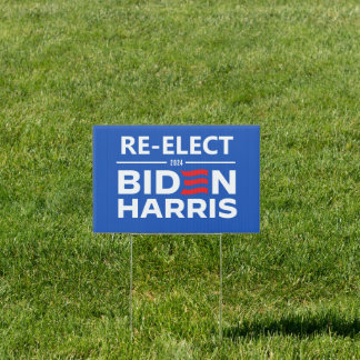 Re-Elect Biden Harris 2024 Sign
