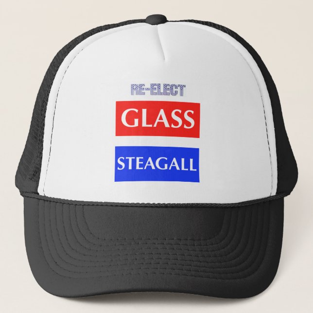 RE-ELECT Glass Steagall Trucker Hat (Front)