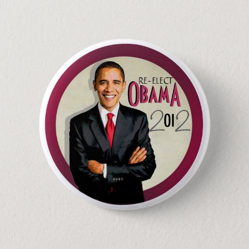 Re_Elect OBama 2012 Button