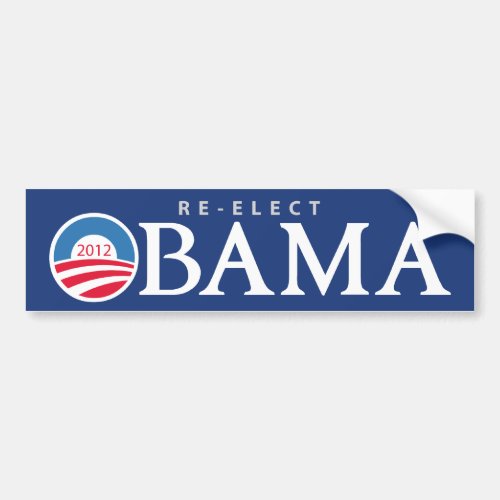 Re_Elect President Obama 2012 Bumpersticker Bumper Sticker