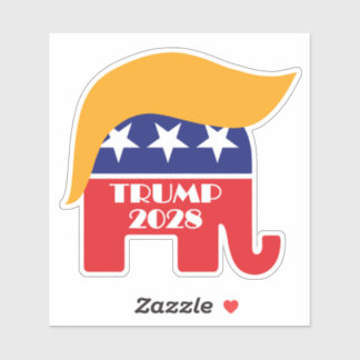 Re-elect President Trump 2028 3rd Term Sticker