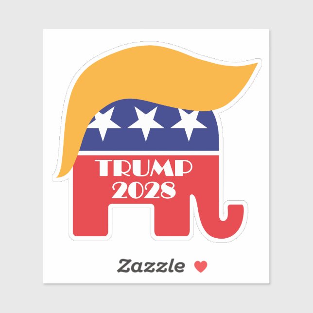 Re-elect President Trump 2028 3rd Term Sticker (Sheet)