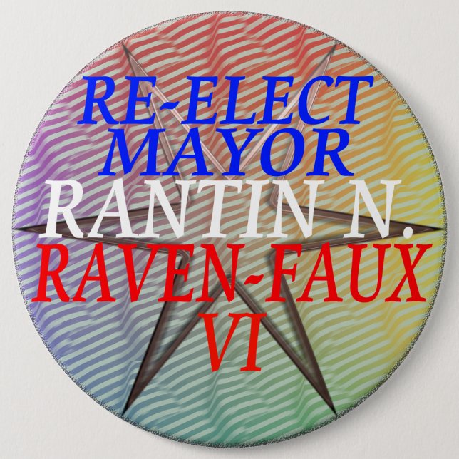 RE-ELECT RANTIN BUTTON (Front)