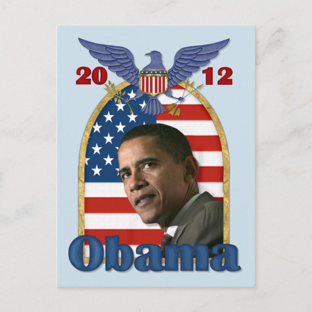 Re-Election Barack Obama for 2012 Postcard (Front)