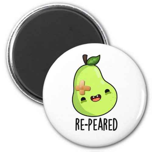 Re_peared Funny Fruit Pear Pun Magnet