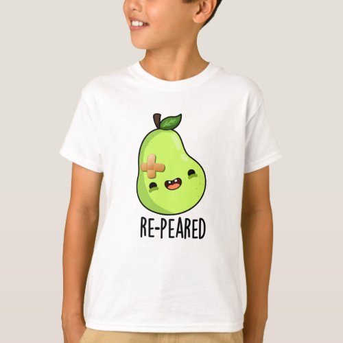Re_peared Funny Fruit Pear Pun  T_Shirt
