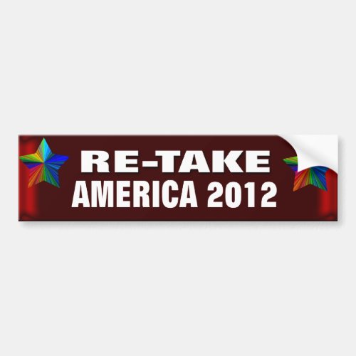Re_take America Bumper Sticker