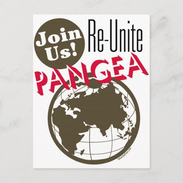 Re-Unite Pangea Postcard (Front)