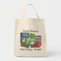 Re-usable Grocery Tote-bag with a sense of humor!