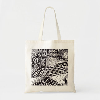 Re-usable stock market of purchases tote bag