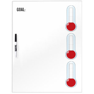 Re-useable 3-Thermometers Dry Erase Board