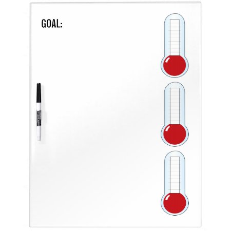 Re-useable 3-thermometers Dry Erase Board